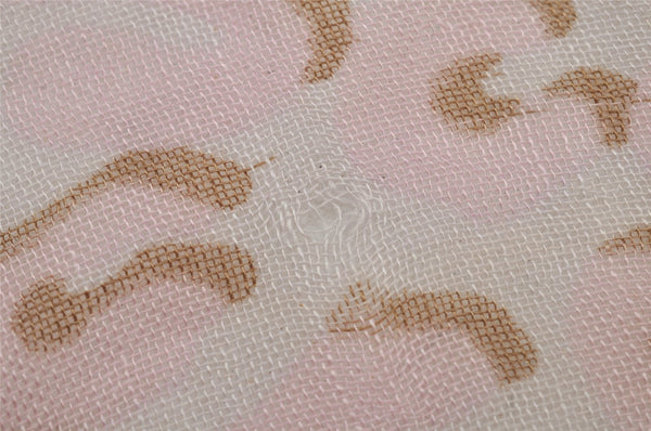 Authentic Louis Vuitton Etole Leopard Stole Scarf Cashmere Silk Pink 7427J