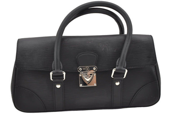 Authentic Louis Vuitton Epi Segur PM Hand Bag Black M58822 LV 7428I