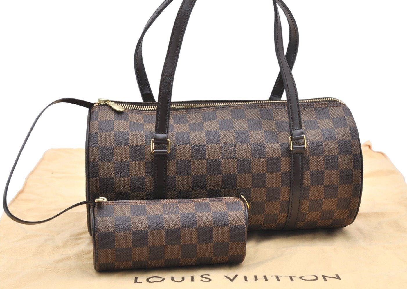 Authentic Louis Vuitton Damier Papillon 30 Hand Bag Purse N51303 LV 7428K