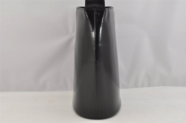 Authentic GUCCI Vintage Shoulder Hand Bag Purse Leather Black 7429I