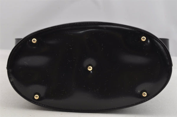 Authentic GUCCI Vintage Shoulder Hand Bag Purse Leather Black 7429I