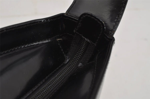 Authentic GUCCI Vintage Shoulder Hand Bag Purse Leather Black 7429I