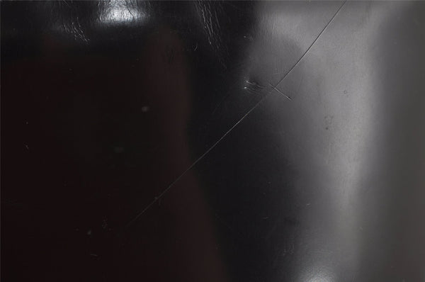 Authentic GUCCI Vintage Shoulder Hand Bag Purse Leather Black 7429I