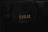 Authentic GUCCI Vintage Shoulder Hand Bag Purse Leather Black 7429I