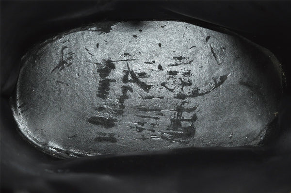 Authentic GUCCI Vintage Shoulder Hand Bag Purse Leather Black 7429I