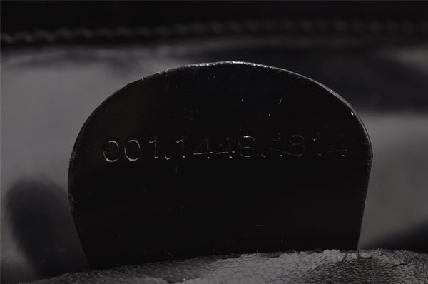 Authentic GUCCI Vintage Shoulder Hand Bag Purse Leather Black 7429I