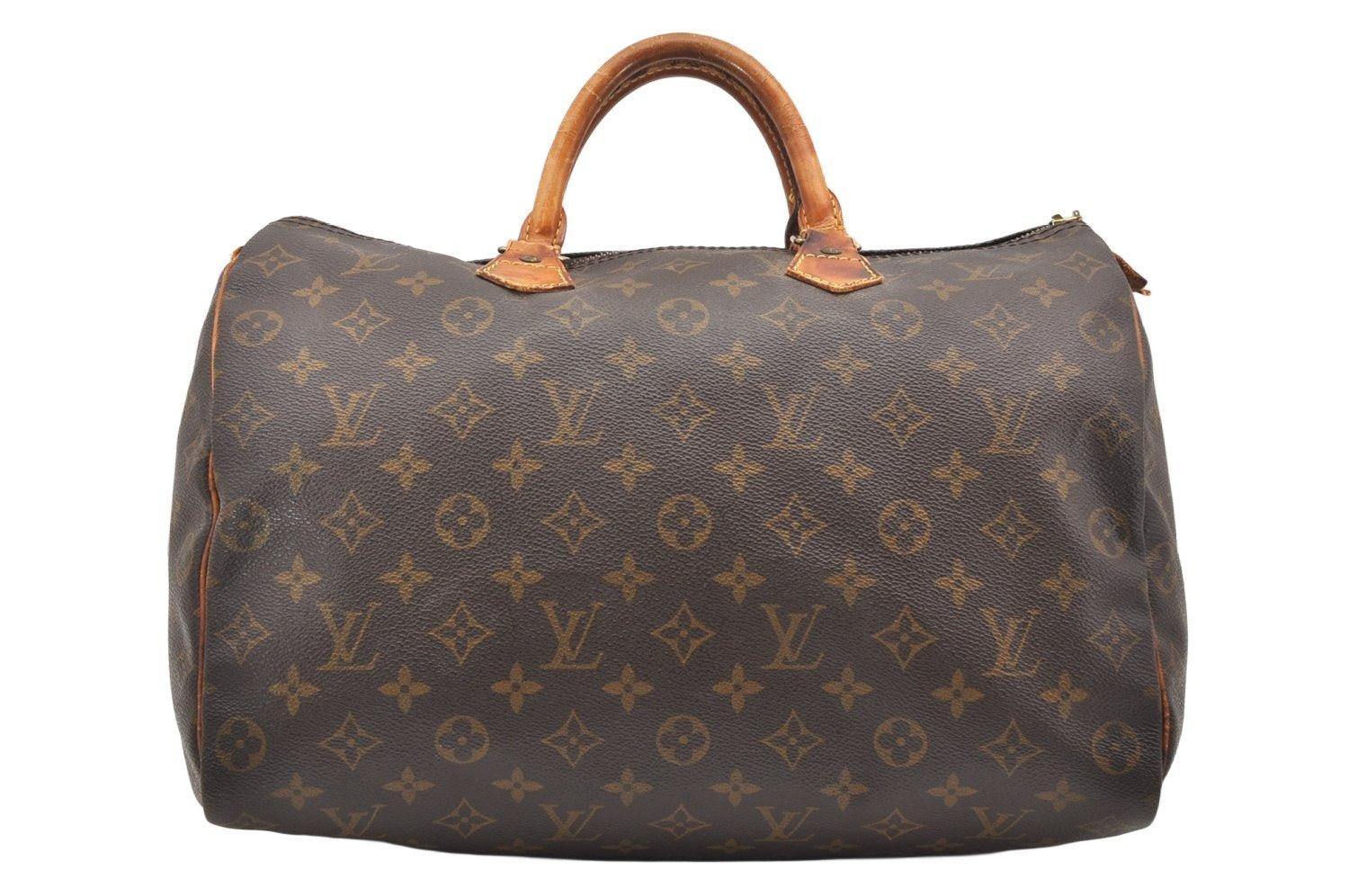 Authentic Louis Vuitton Monogram Speedy 35 Hand Boston Bag M41524 LV Junk 7429K