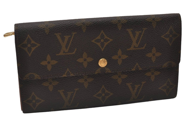 Auth Louis Vuitton Monogram Pochette Porte Monnaie Credit Wallet M61723 LV 7430I