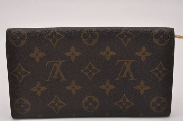 Auth Louis Vuitton Monogram Pochette Porte Monnaie Credit Wallet M61723 LV 7430I