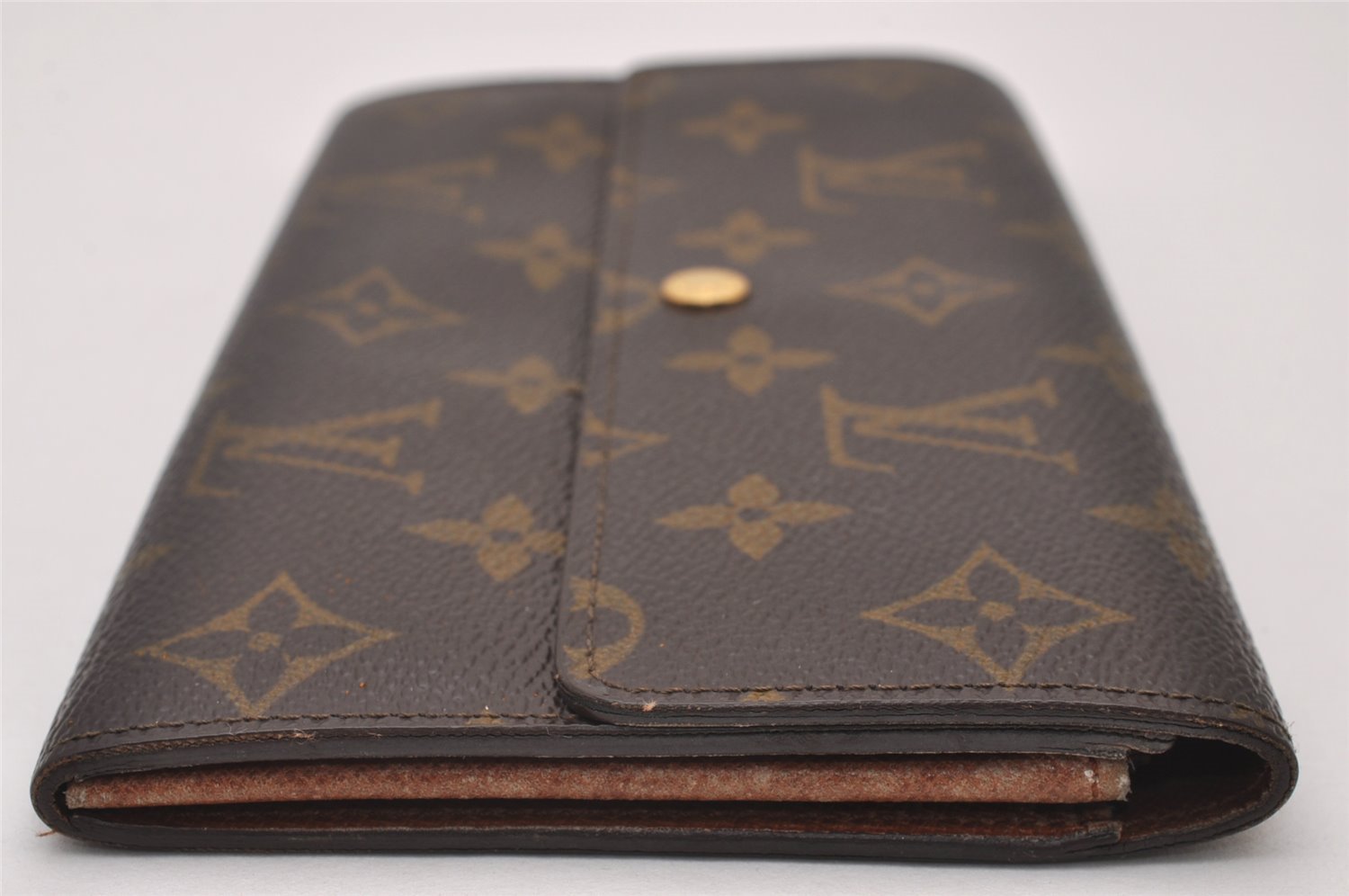 Auth Louis Vuitton Monogram Pochette Porte Monnaie Credit Wallet M61723 LV 7430I