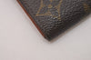 Auth Louis Vuitton Monogram Pochette Porte Monnaie Credit Wallet M61723 LV 7430I