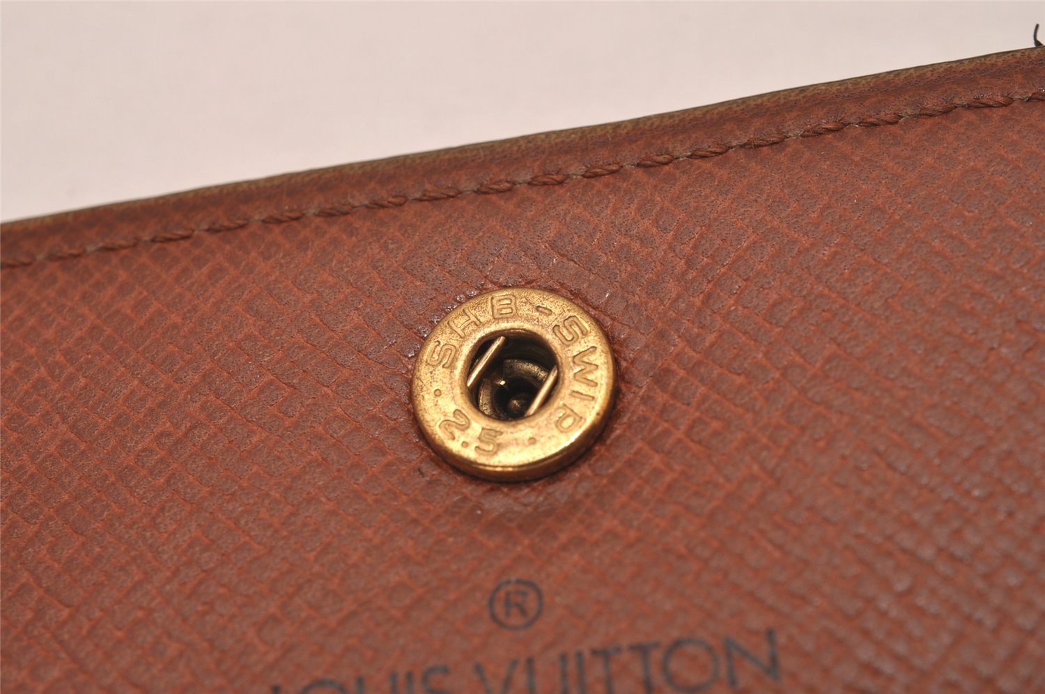 Auth Louis Vuitton Monogram Pochette Porte Monnaie Credit Wallet M61723 LV 7430I