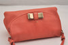 Authentic Chloe LILY Ribbon 2Way Shoulder Hand Bag Purse Leather Pink 7430J