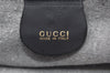 Authentic GUCCI Bamboo 2Way Shoulder Tote Bag Suede Leather Navy Blue 7430K