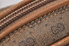 Authentic GUCCI Micro GG PVC Leather Shoulder Cross Body Bag Purse Brown  7431J