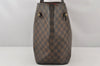 Authentic Louis Vuitton Damier Neverfull MM Shoulder Tote Bag N51105 LV 7431K