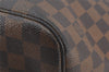 Authentic Louis Vuitton Damier Neverfull MM Shoulder Tote Bag N51105 LV 7431K