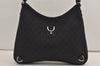 Authentic GUCCI Abbey Shoulder Tote Bag GG Canvas Leather 268636 Black 7432J