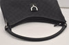 Authentic GUCCI Abbey Shoulder Tote Bag GG Canvas Leather 268636 Black 7432J