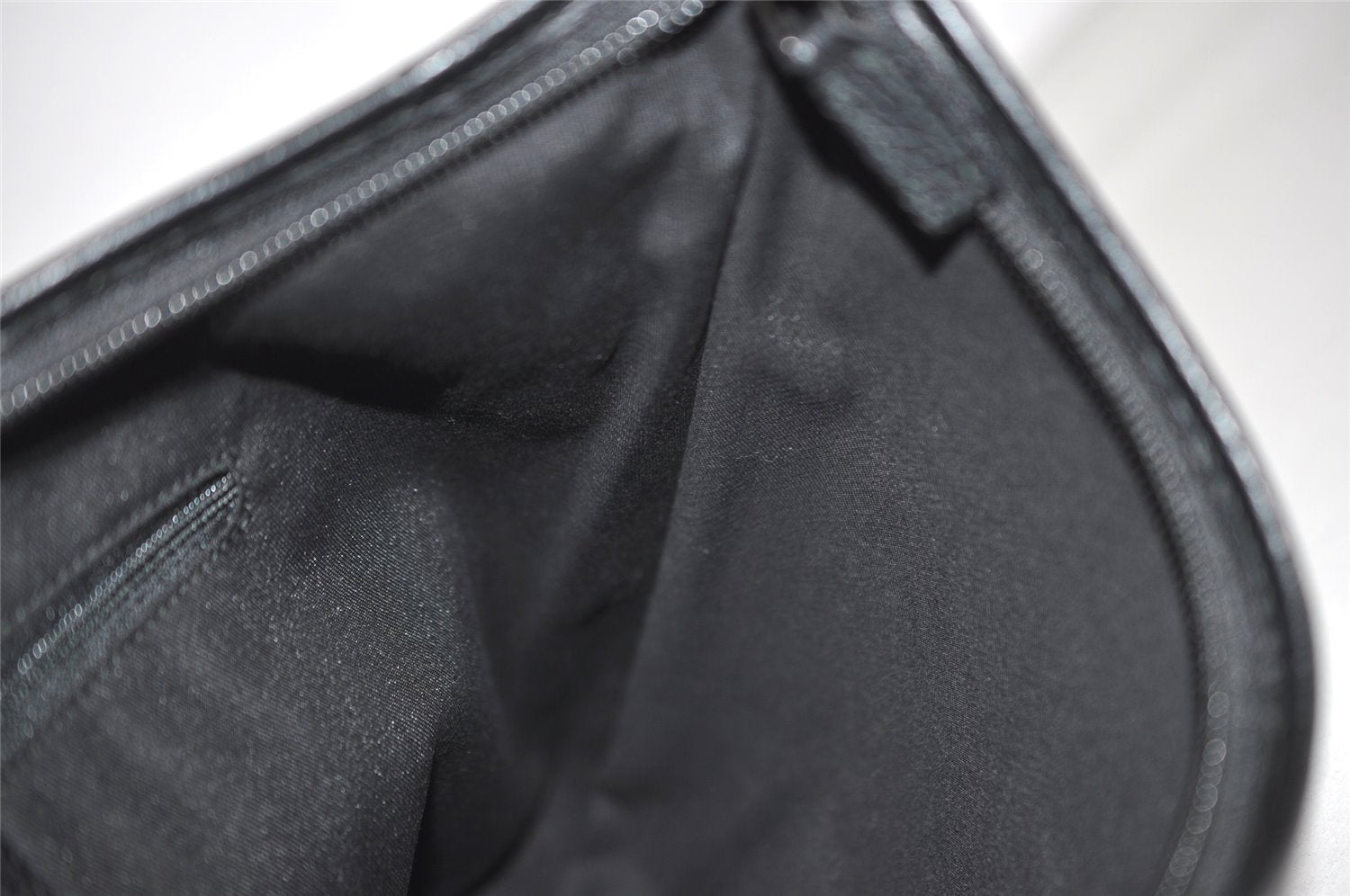 Authentic GUCCI Abbey Shoulder Tote Bag GG Canvas Leather 268636 Black 7432J