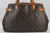 Authentic Louis Vuitton Monogram Batignolles Horizontal Tote Bag M51154 LV 7432K