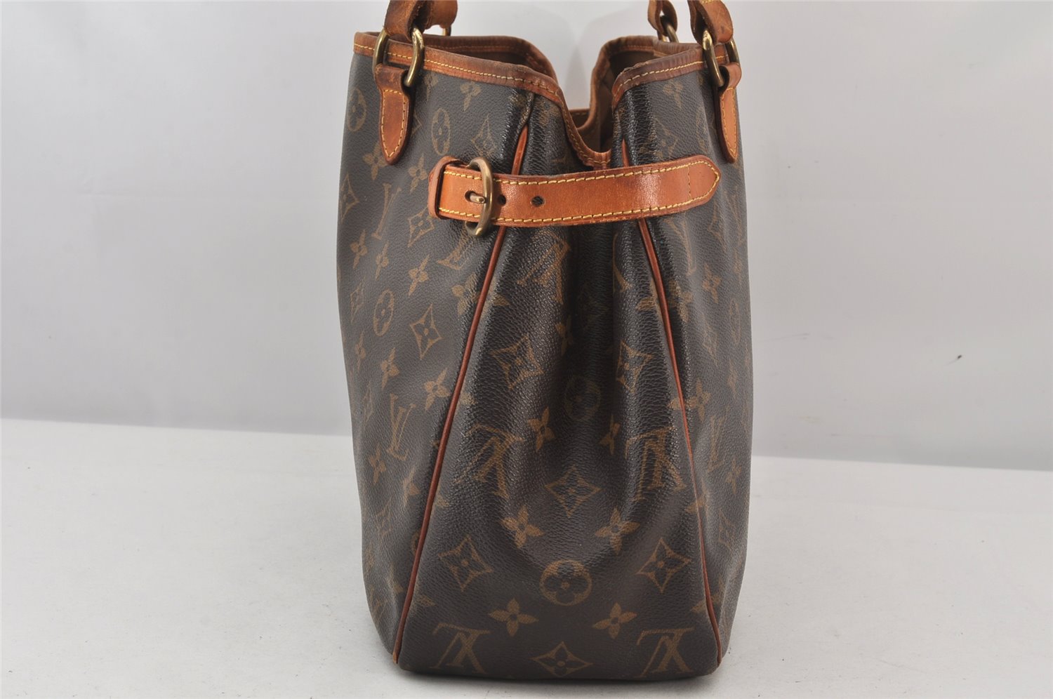 Authentic Louis Vuitton Monogram Batignolles Horizontal Tote Bag M51154 LV 7432K