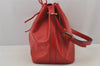 Authentic Louis Vuitton Epi Petit Noe Shoulder Drawstring Bag M44107 Red 7433J