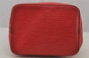Authentic Louis Vuitton Epi Petit Noe Shoulder Drawstring Bag M44107 Red 7433J