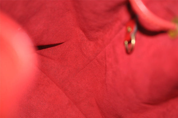 Authentic Louis Vuitton Epi Petit Noe Shoulder Drawstring Bag M44107 Red 7433J