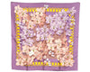 Authentic HERMES Carre 90 Scarf "Souvenirs d'Asie" Silk Purple 7434J