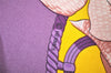 Authentic HERMES Carre 90 Scarf "Souvenirs d'Asie" Silk Purple 7434J