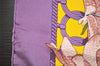 Authentic HERMES Carre 90 Scarf "Souvenirs d'Asie" Silk Purple 7434J