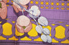 Authentic HERMES Carre 90 Scarf "Souvenirs d'Asie" Silk Purple 7434J