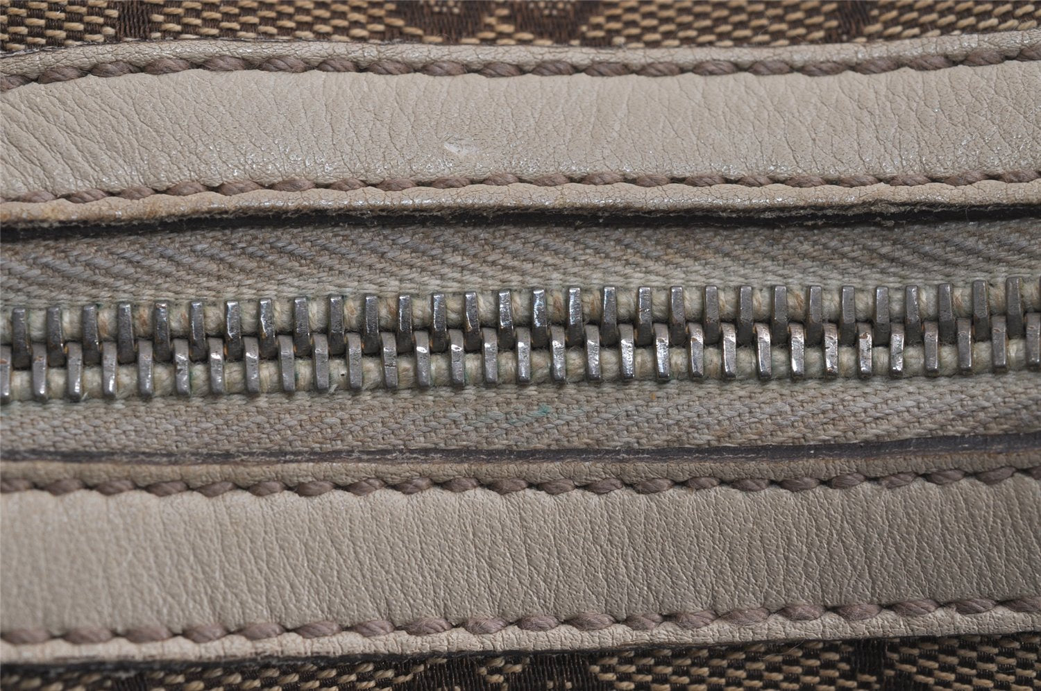 Authentic GUCCI New Britt Shoulder Bag GG Canvas Leather 182491 Brown 7435J