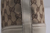 Authentic GUCCI New Britt Shoulder Bag GG Canvas Leather 182491 Brown 7435J