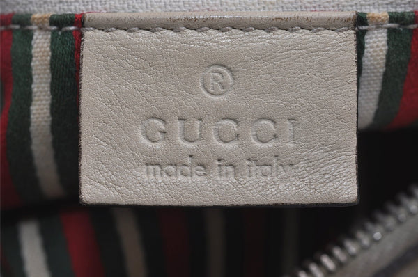 Authentic GUCCI New Britt Shoulder Bag GG Canvas Leather 182491 Brown 7435J