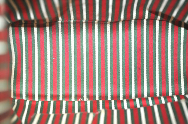 Authentic GUCCI New Britt Shoulder Bag GG Canvas Leather 182491 Brown 7435J