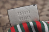 Authentic GUCCI New Britt Shoulder Bag GG Canvas Leather 182491 Brown 7435J