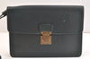 Authentic Louis Vuitton Taiga Pochette Kourad Clutch Bag Green M30194 LV 7435K