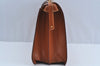 Authentic Louis Vuitton Epi Serviette Fermoir Briefcase Brown M54358 LV 7436H