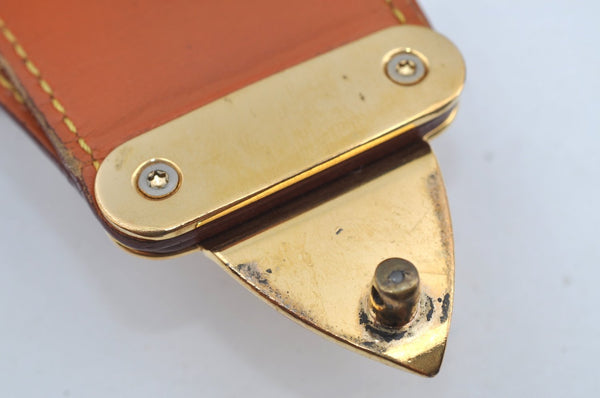 Authentic Louis Vuitton Epi Serviette Fermoir Briefcase Brown M54358 LV 7436H