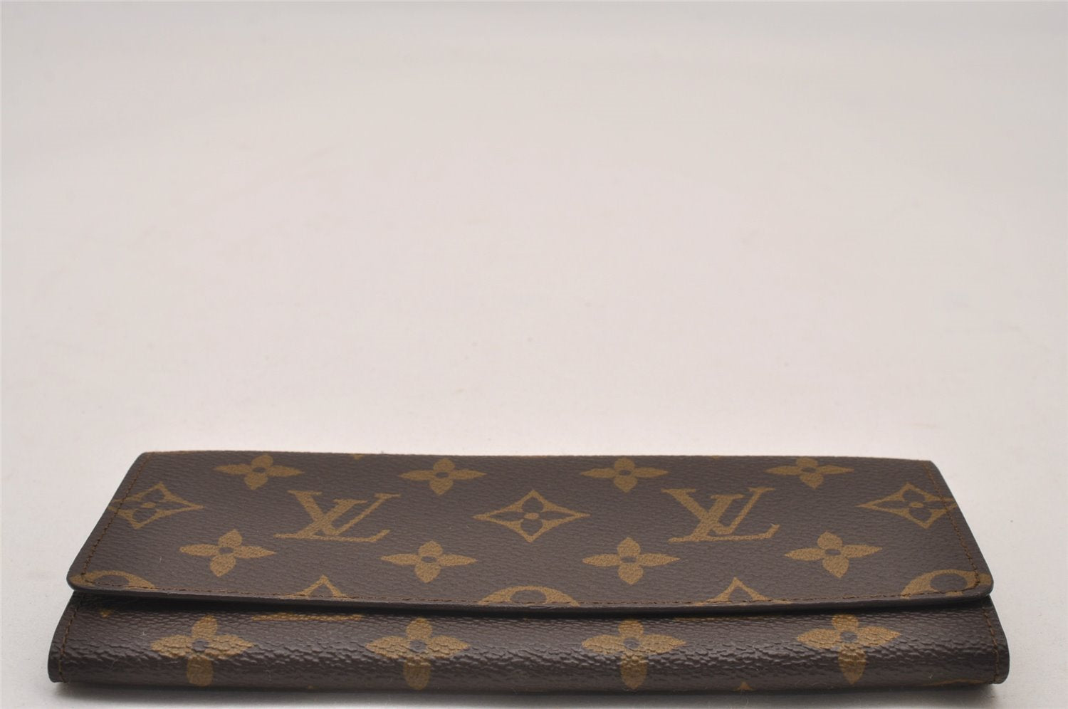 Authentic Louis Vuitton Monogram Porte Yen Long Wallet Purse M61820 LV 7437I