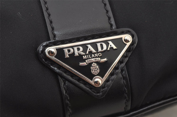 Authentic PRADA Vintage Nylon Tessuto Shoulder Hand Bag Purse Black 7437J