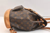 Authentic Louis Vuitton Monogram Montsouris MM Backpack M51136 LV 7437K