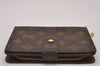 Authentic Louis Vuitton Monogram Porte Papier Zip Bifold Wallet M61207 LV 7438I