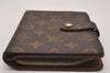 Authentic Louis Vuitton Monogram Porte Papier Zip Bifold Wallet M61207 LV 7438I