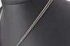 Authentic TIFFANY & Co. Double Chain Infinite Motif Necklace Silver 7438K