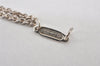 Authentic TIFFANY & Co. Double Chain Infinite Motif Necklace Silver 7438K