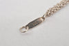 Authentic TIFFANY & Co. Double Chain Infinite Motif Necklace Silver 7438K