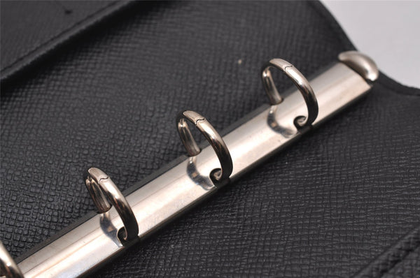 Authentic Louis Vuitton Epi Z Agenda PM Notebook Cover Black R20092 LV 7439I